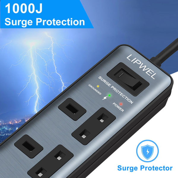 Surge protector extension lead